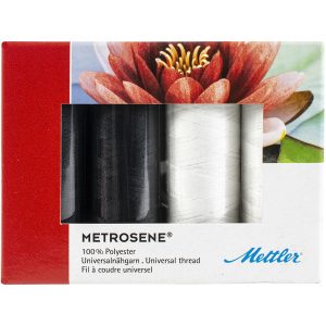 Mettler Metrosene Thread Kits 4 Pkg Black   White