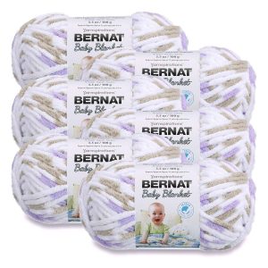 Bernat Baby Blanket 72yds Super Bulky Polyester Yarn 6 Bundle