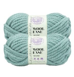 Lion Brand Jumbo Wool Ease WOW 66yds Jumbo Acrylic Yarn 2 Bundle