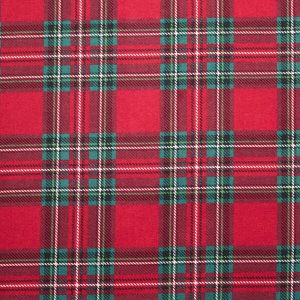 Red Plaid Super Snuggle Christmas Flannel Fabric
