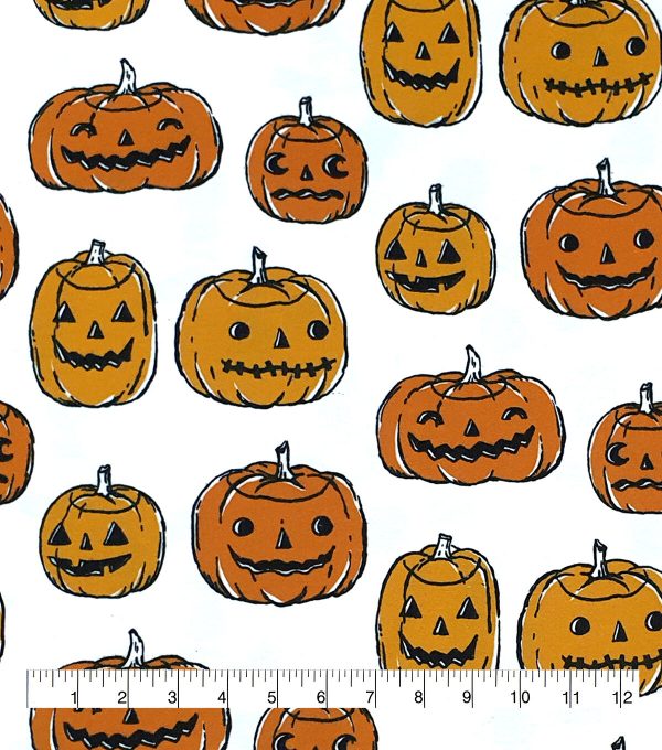 Halloween Pumpkins Super Snuggle Flannel Fabric - Image 2