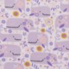 Purple Whale Blizzard Fleece Fabric