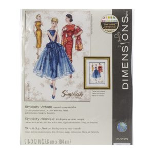 Dimensions 9 x 12 Simplicity Vintage Counted Cross Stitch Kit
