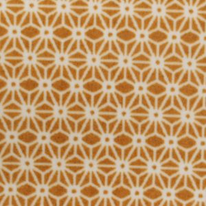Geometrics on Gold Anti Pill Fleece Fabric