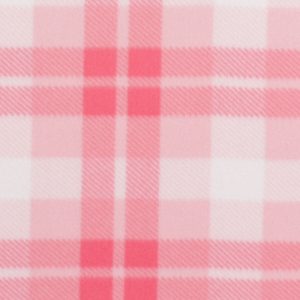 Blizzard Fleece Fabric Checker Plaid Pink
