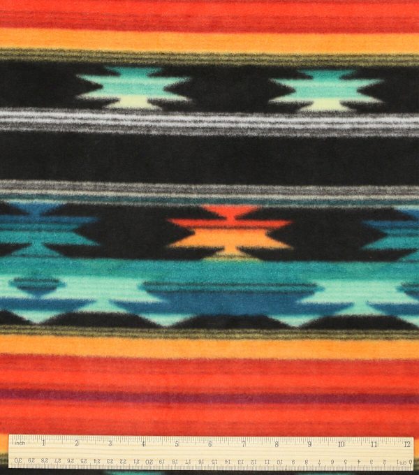 Luxe Fleece Fabric Aztec - Image 3