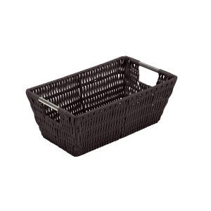 Simplify 11 x 6.5 Rattan Shelf Storage Basket
