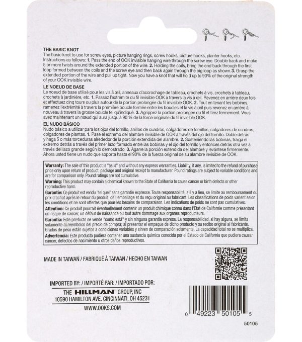 Ook 25  Invisible Hanging Wire 20lbs - Image 3