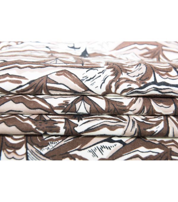 Super Snuggle Sketched Landscape Flannel Fabric - Image 3