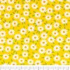 Singer Daisies on Yellow Quilt Cotton Fabric
