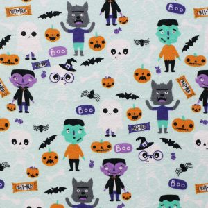 Monster Halloween Super Snuggle Flannel Fabric
