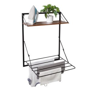 Honey Can Do 24 x 31 Over the Door Foldable Drying Rack With Shelf