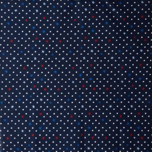 Stars And Dots Patriotic Cotton Fabric