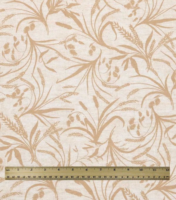 108 Brown Wheat Wide Flannel Fabric - Image 3