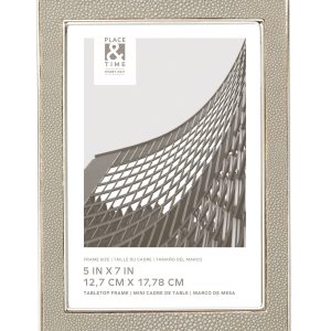 5 x 7 Leather Tabletop Picture Frame by Place   Time