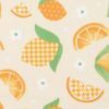 Lemons on Cream Anti Pill Plush Fleece Fabric