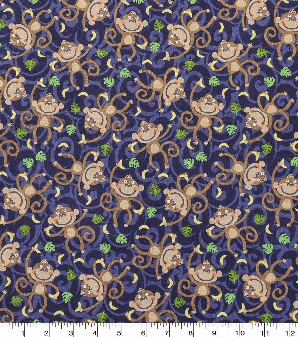 Monkey Business Novelty Cotton Fabric - Image 2