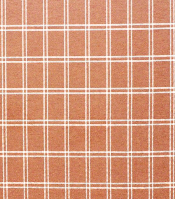 Super Snuggle Rust Plaid Flannel Fabric