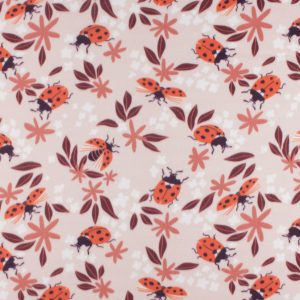 Ladybug Floral Blizzard Fleece Fabric
