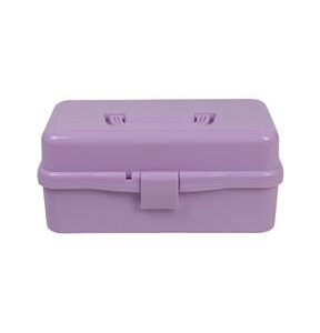 Everything Mary 12 Purple 3 Layer Plastic Storage Box