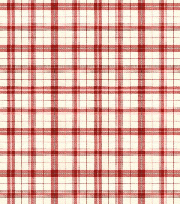 Plaid Red 108 Wide Flannel Fabric