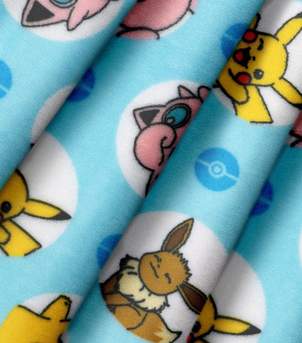 Pokemon   Friends Micro Velvet Fleece Fabric - Image 3