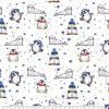 Seals And Penguins Super Snuggle Flannel Fabric