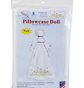 Jack Dempsey Field of Flowers Stamped Pillowcase Doll Kit