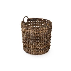 16 Brown Babac Woven Basket by Place   Time