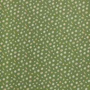 Daisy On Green Super Snuggle Flannel Fabric