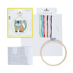 DMC 6 Cat Counted Cross Stitch Kit - 1