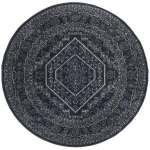 Safavieh Adirondack 108 Navy / Ivory 6  X 6  Round