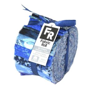 2.5 x 42 Blue Blender Cotton Fabric Roll 20ct by Keepsake Calico - 1