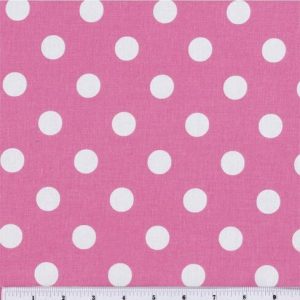 Large Dots on Pink Quilt Cotton Fabric by Keepsake Calico
