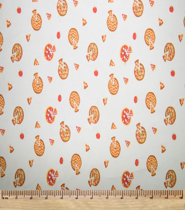 Super Snuggle Pizza Slices Flannel Fabric - Image 2