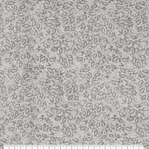 White Gray Vine 108 Wide Flannel Fabric
