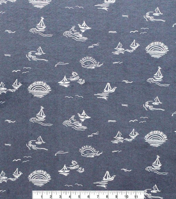 Super Snuggle POP! Nautical Flannel Fabric - Image 2