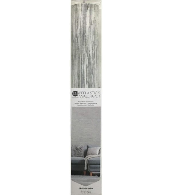 York Wallcoverings Wallpaper Grey Grasscloth - Image 11