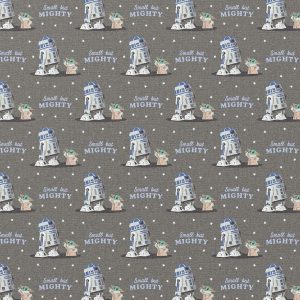 Mandalorian Mighty But Small Cotton Fabric - 1
