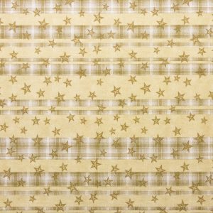 Stars on Cream Patriotic Cotton Fabric