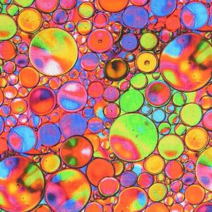 Multicolor Bubble Dots Quilt Cotton Fabric by Keepsake Calico