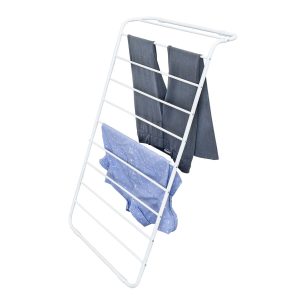 Honey Can Do 24 x 41 White Steel Leaning Clothes Drying Rack