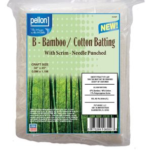 Pellon Bamboo/Cotton Batting With Scrim 34 x 45