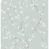 RoomMates Wallpaper Blue Cherry Blossom
