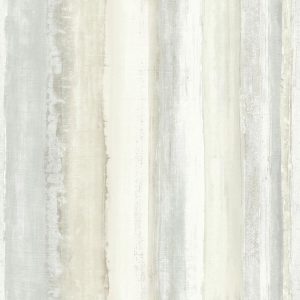 RoomMates Wallpaper Tan Watercolor Stripe
