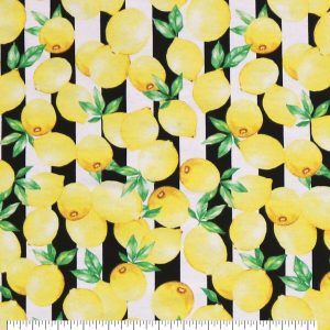 Lemon Stripe Super Snuggle Flannel Fabric