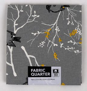 18 x 20 Birds on Branches Cotton Fabric Quarter 1pc by Keepsake Calico