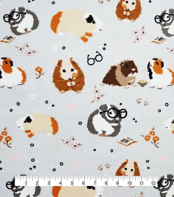 Guinea Pigs Super Snuggle Flannel Fabric - Image 4