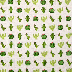 Cactus Smiling Friends Super Snuggle Flannel Fabric