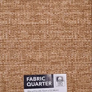 18 x 21 Tan Basket Weave Cotton Fabric Quarter 1pc by Keepsake Calico - 1